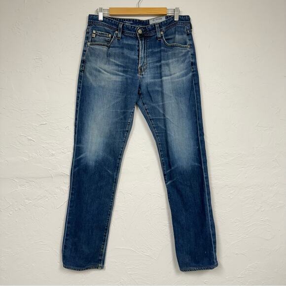 Ag Adriano Goldschmeid The Graduate Tailored Leg Medium Wash Jeans Womens 31 - Picture 1 of 13